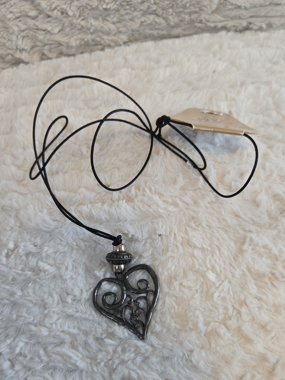 Black Heart Pendant Necklace - Women Jewelry